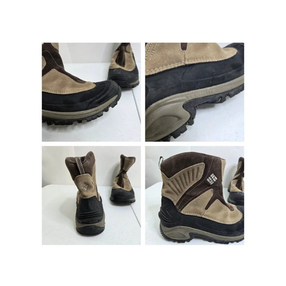 Columbia Men's Snowtrek Techlite Omni-Grip winter boots 11 Brown Snow 200 grams